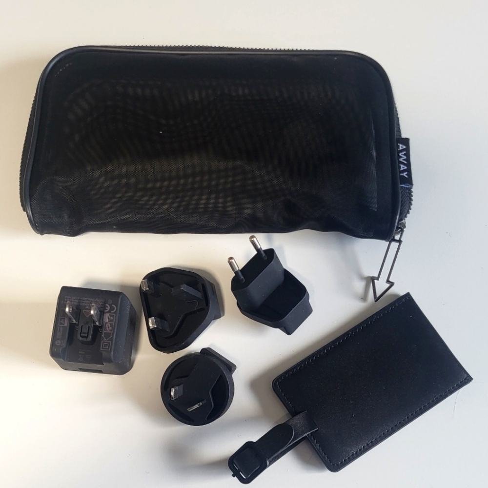 Away Assessory Bag with Power Adapters